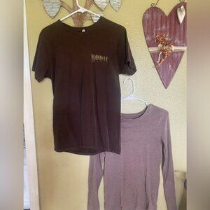 Bodie graphic design tee shirt brown , bundle set